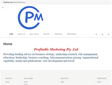 Tablet Screenshot of profmark.org